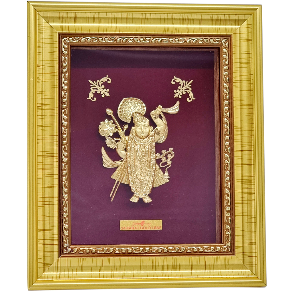 Shreenathji Frame In 24K Gold Leaf...