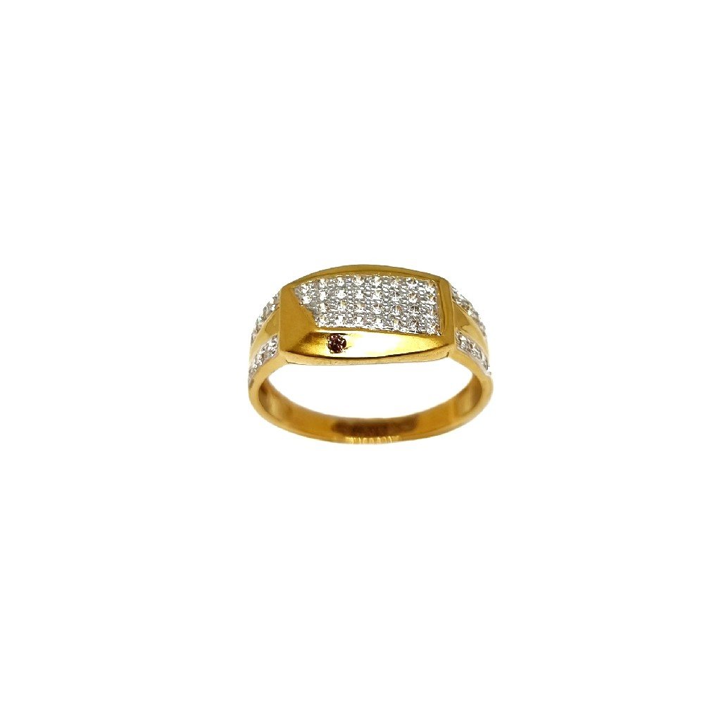 22K Gold Designer Gents Ring MGA -...