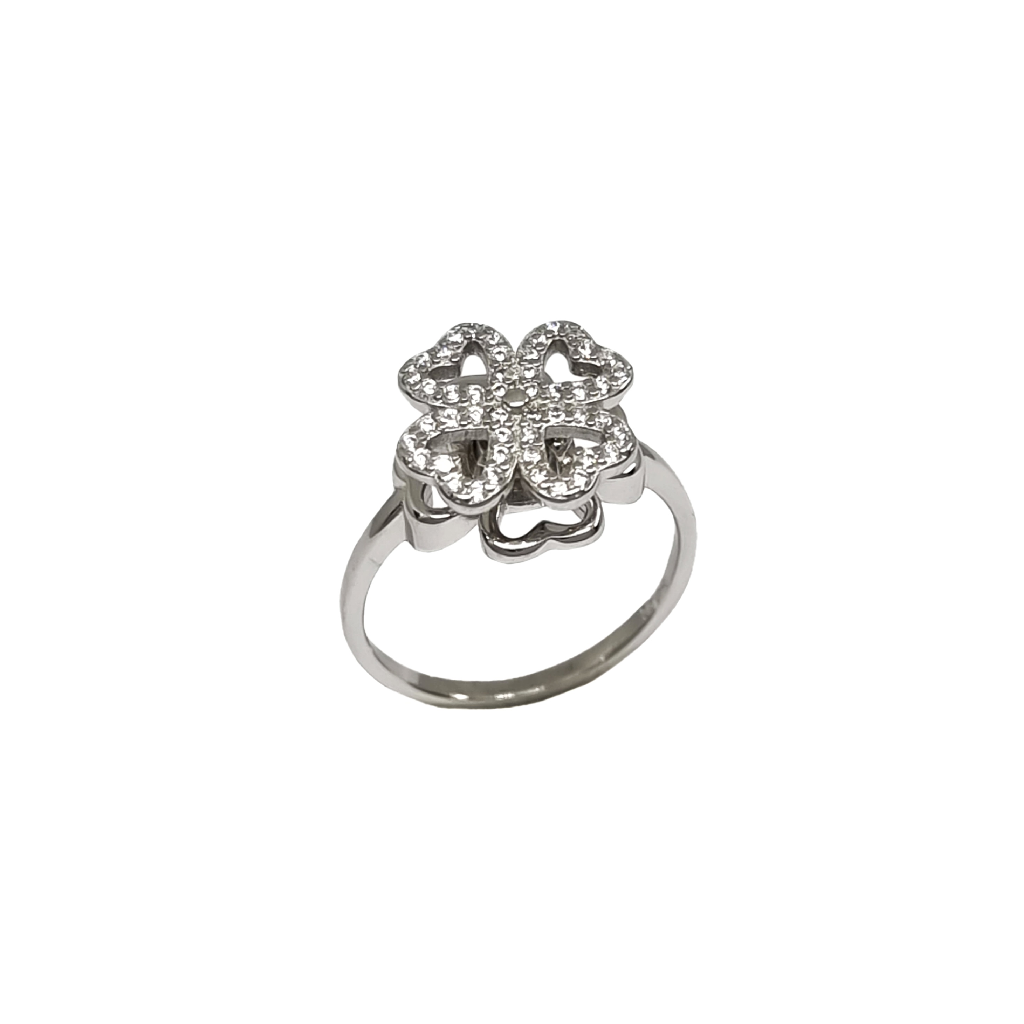 Designer Movable Flower Ring In 925...