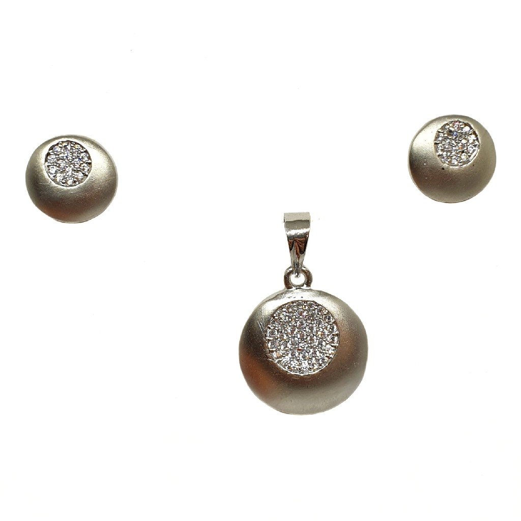 925 Sterling Silver Round Shaped Fa...