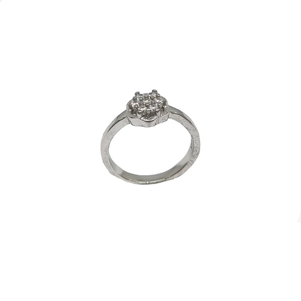 Floral Simple Ring In 925 Sterling...