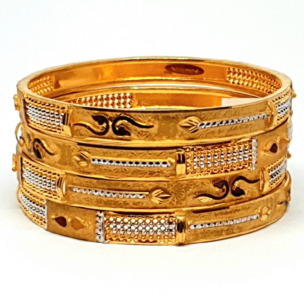 One gram gold forming kada bangles...