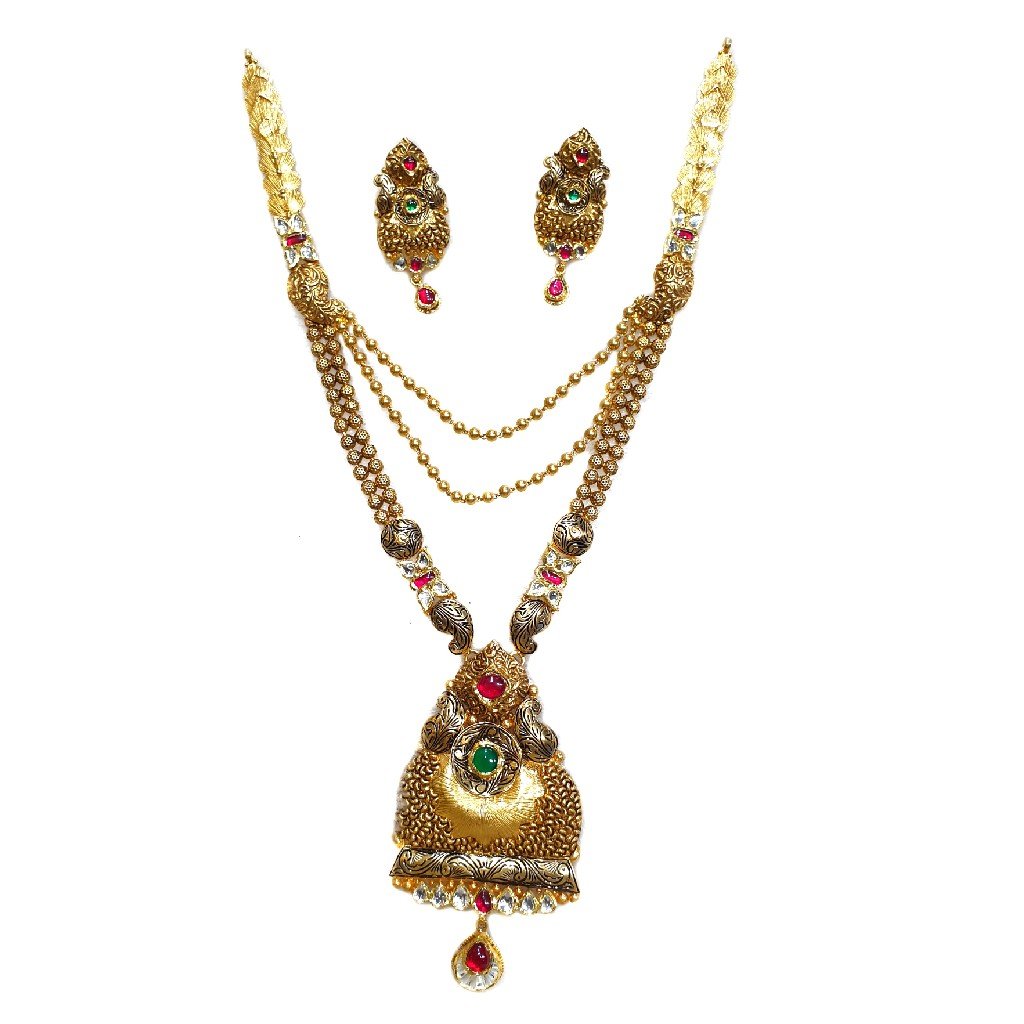 22k Gold Antique Oxidised Designer...