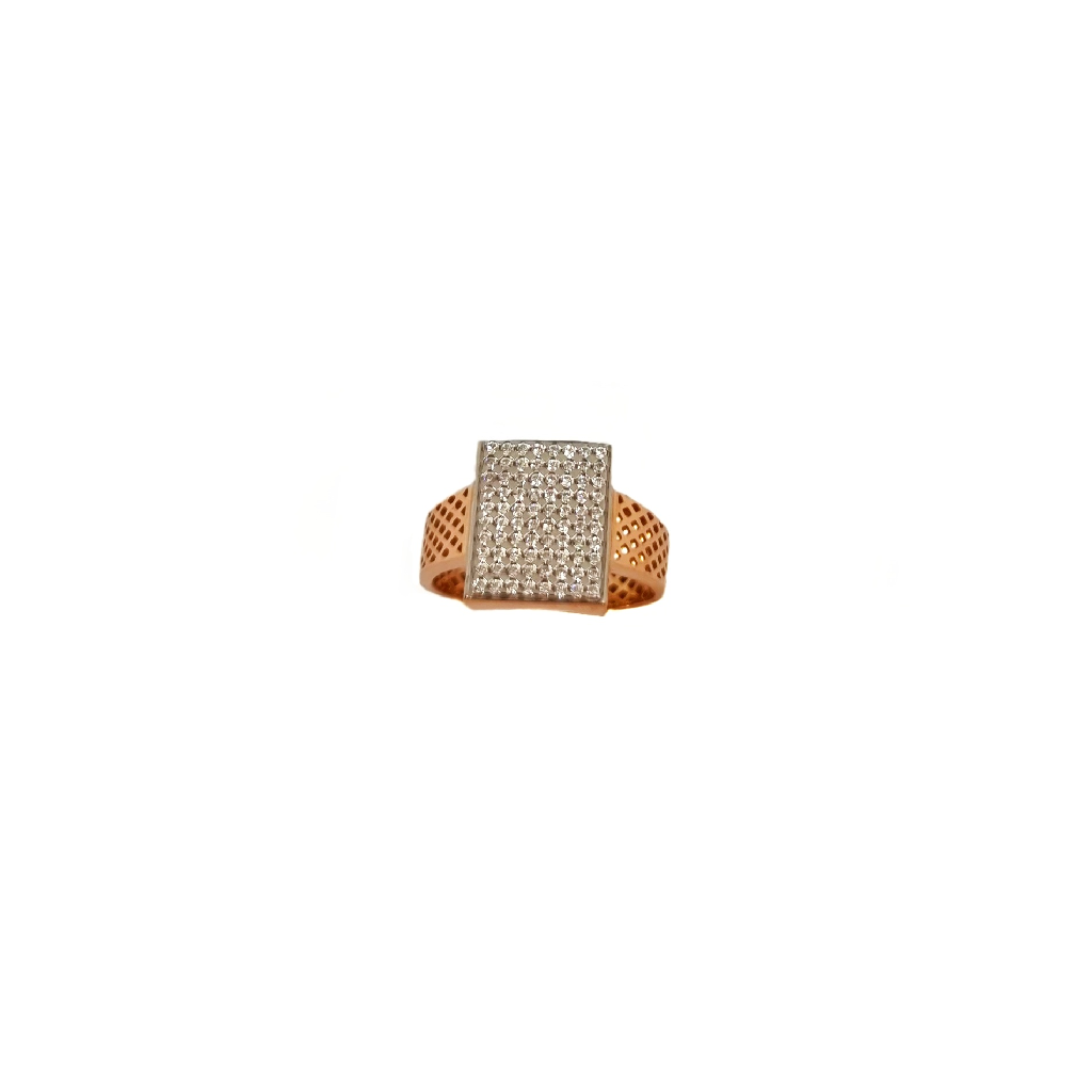 Diamond Fancy Rose Gold Gents Ring MGA - GRG0399