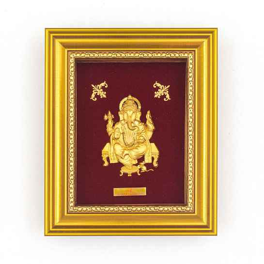 Shree Ganapati Ji Frame In 24K Gold...