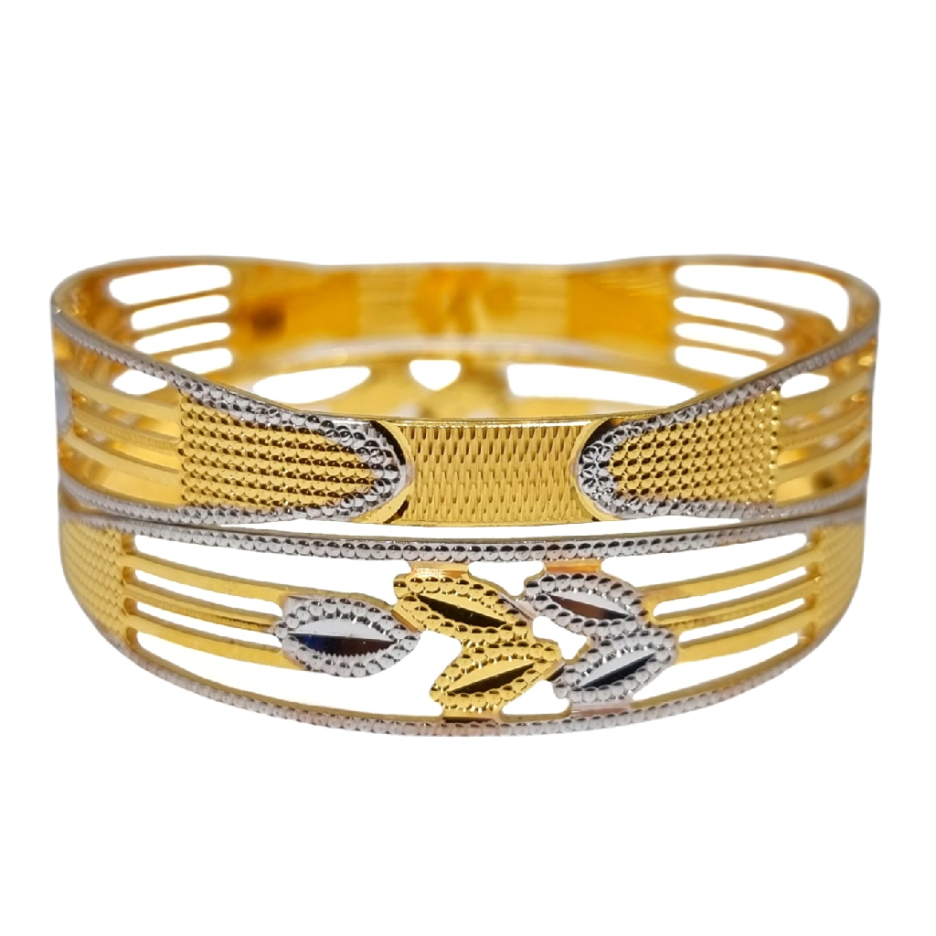 1 Gram Gold Forming Fancy Bangles M...