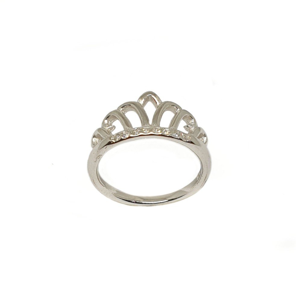 925 Sterling Silver Queen Shaped Ri...