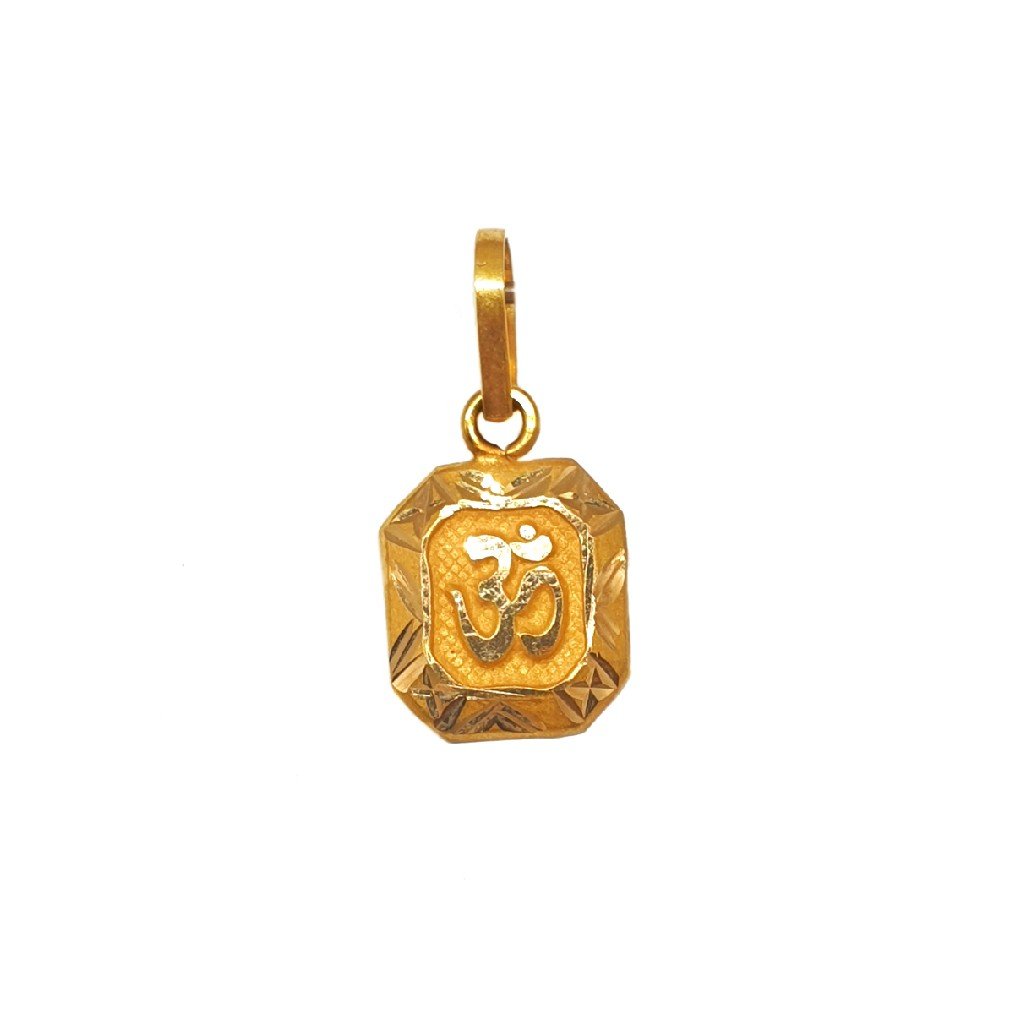 18K Gold Om Pendant MGA - PDG0193