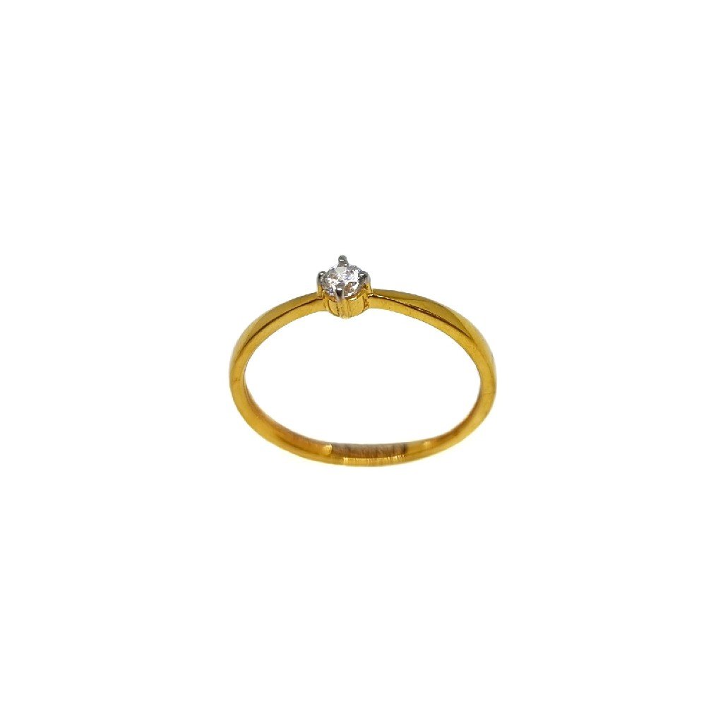 22K Gold Solitaire Diamond Ring MGA - LRG1169