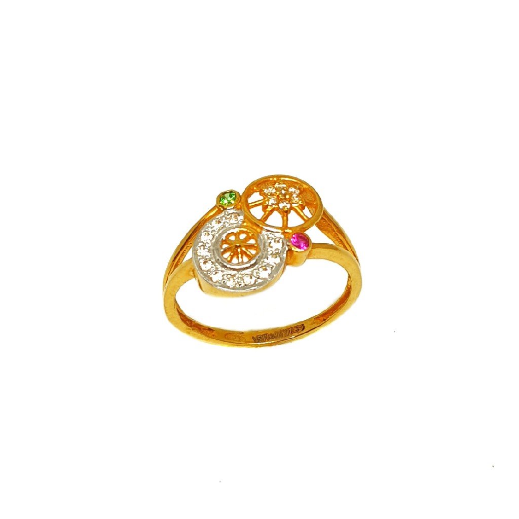 22K Gold Round Shaped Ring MGA - LR...