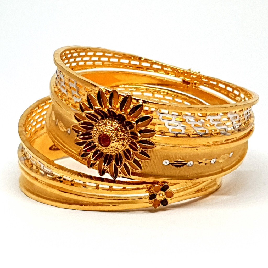 One gram gold forming kada bangles...