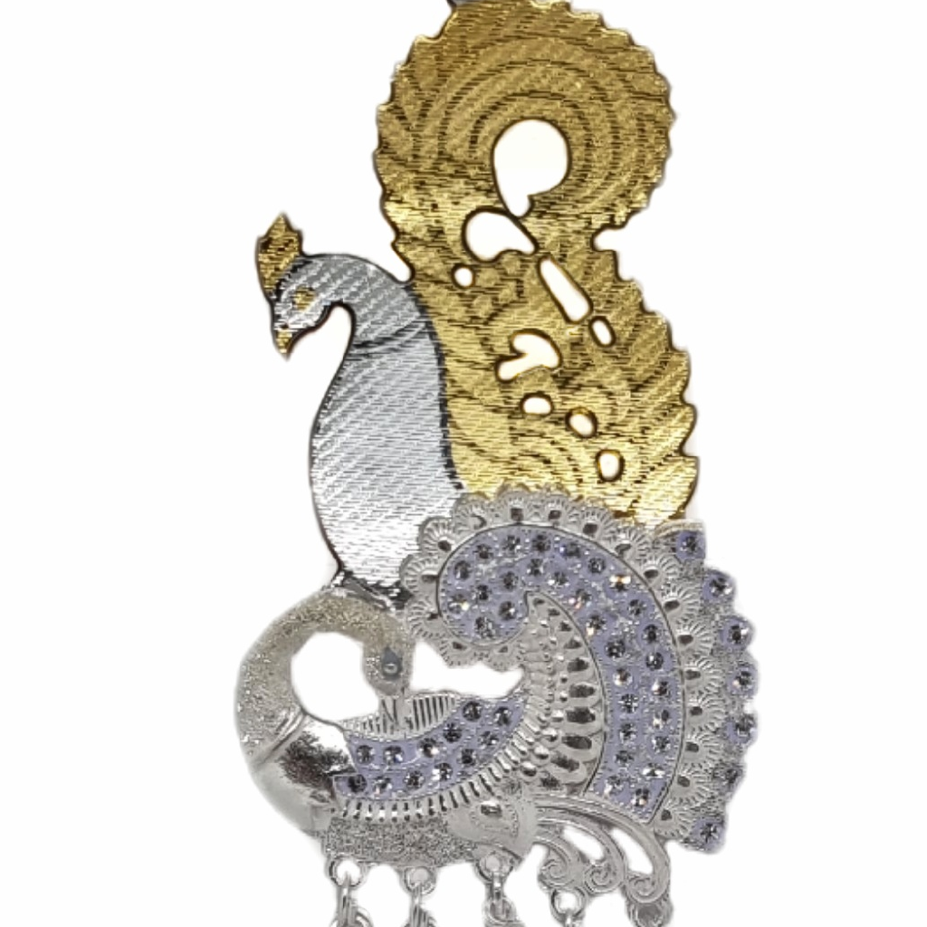 Silver Oxidised Juda Beautifully made In Peacock Design MGA - JUS0091