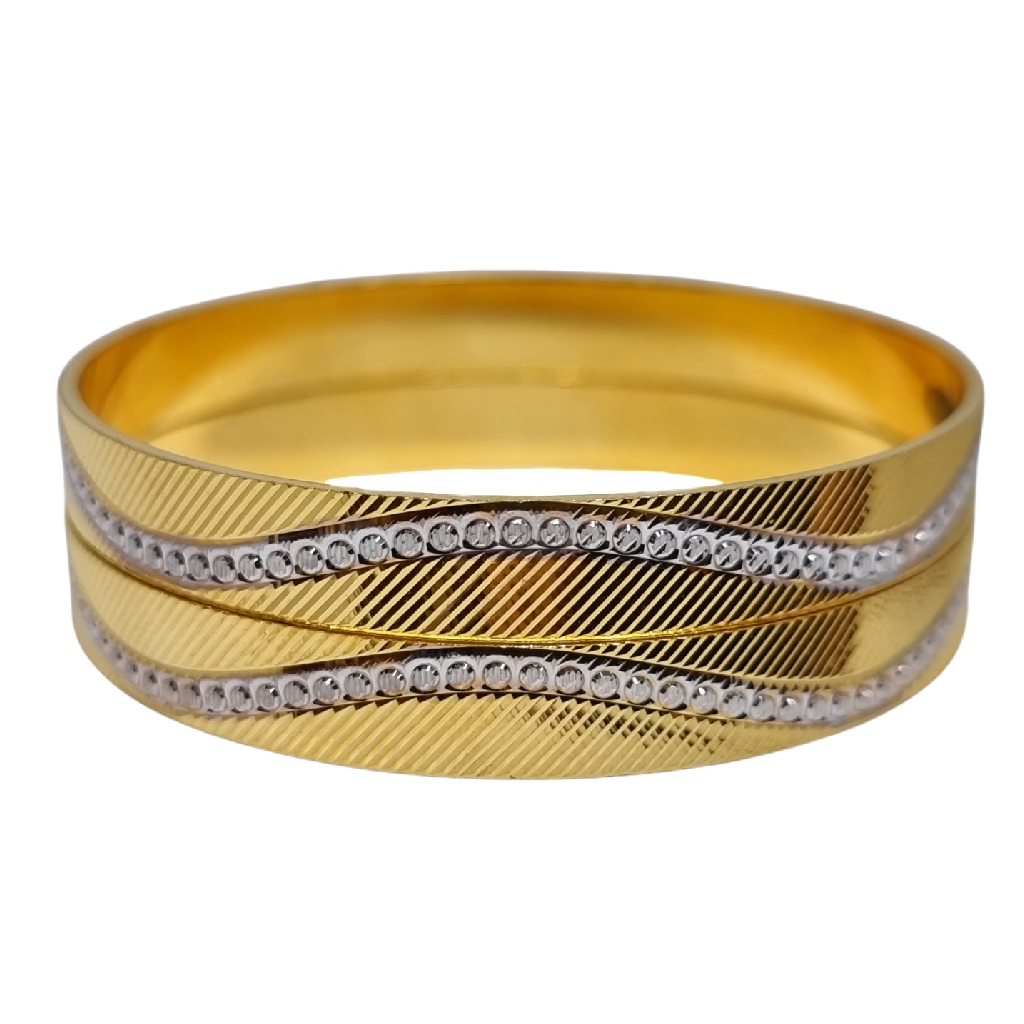 1 Gram Gold Forming Fancy Bangles M...