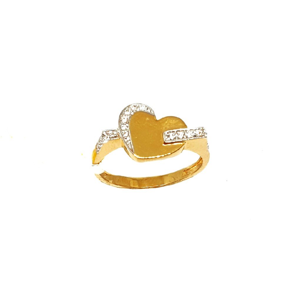 22K Gold Heart Shaped Ring MGA - LRG0386