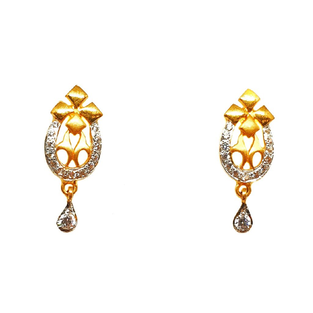 22K Gold Designer Earrings MGA - BT...