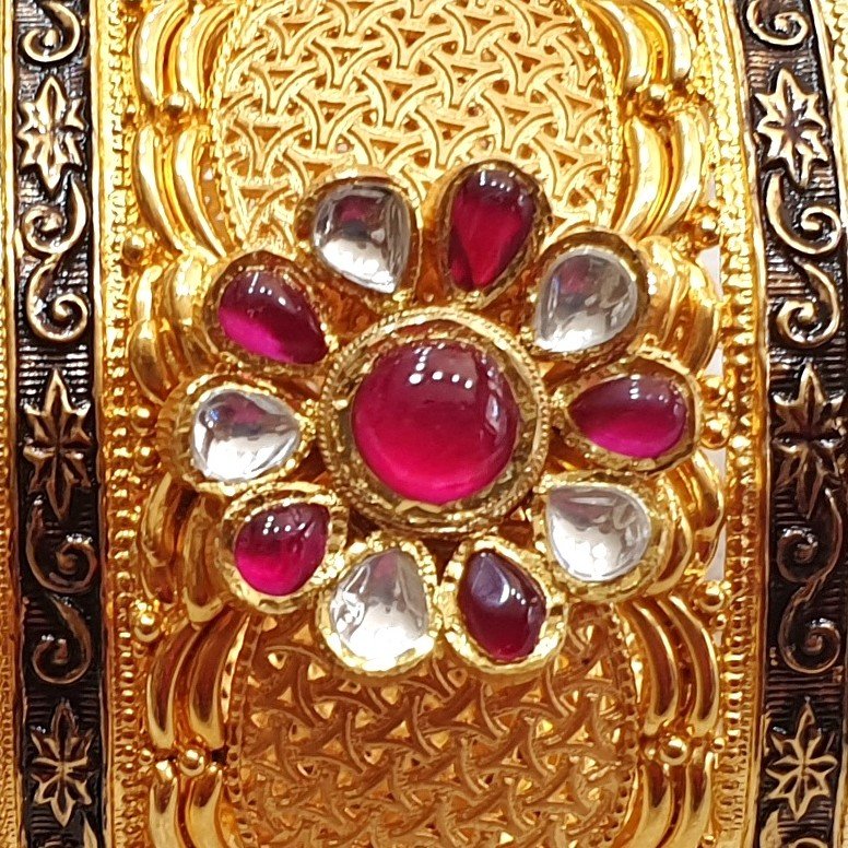 22k gold antique rajputana baloya mga - gp014