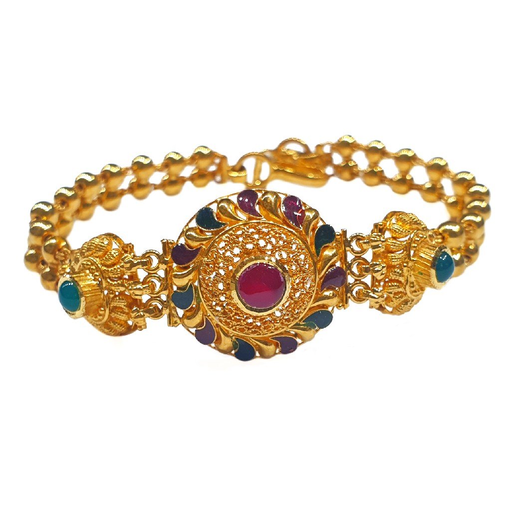 22k gold antique bracelet mga - gb004