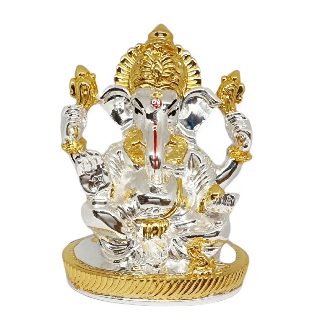 Silver ganeshji murti for Ganesh ch...