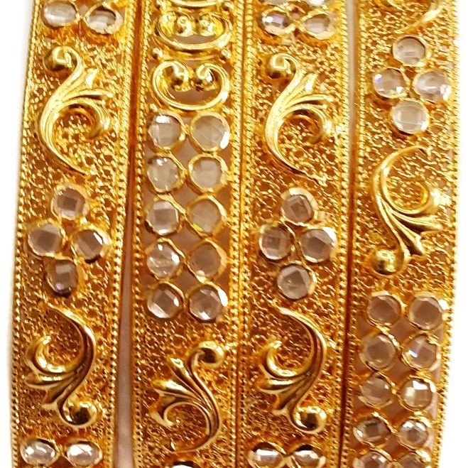 22k gold designer bangles kada 4 set mga - gp025