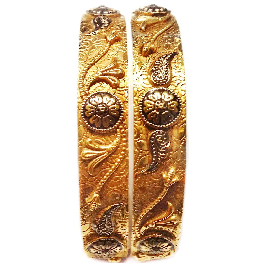 22k Gold Antique Designer Kada Bang...