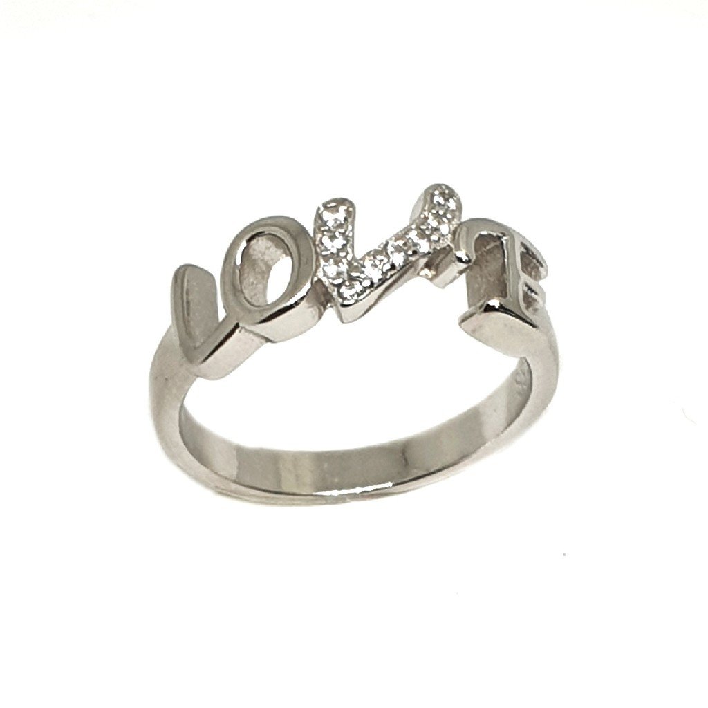 925 Sterling Silver Love Ring MGA -...